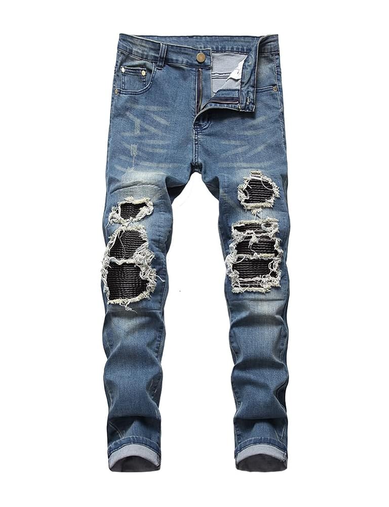 パンツ DIANTE EMBROIDERY DAMAGE DENIM Vintage 30's Indigo Denim Boro Patchwork Sashiko Repaired